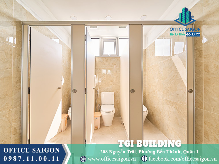 Nhà vệ sinh toà nhà TGI Building Nguyễn Trãi