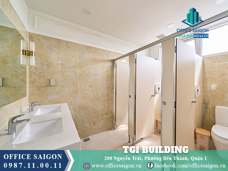 Nhà vệ sinh toà nhà TGI Building Nguyễn Trãi
