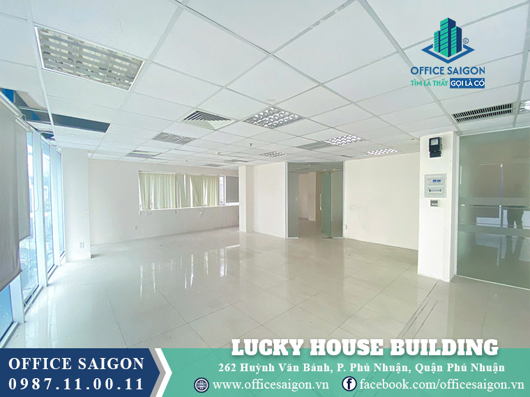 Diện tích cho thuê 142m2 Lucky House Building