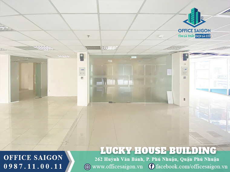 Mặt bằng cho thuê 142m2 Lucky House Building