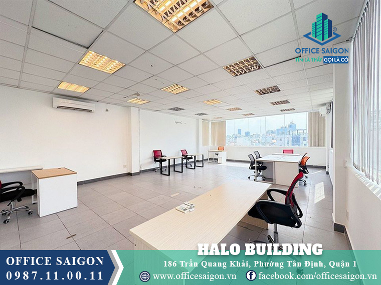 Diện tích cho thuê 70m2 Halo Building Trần Quang Khải
