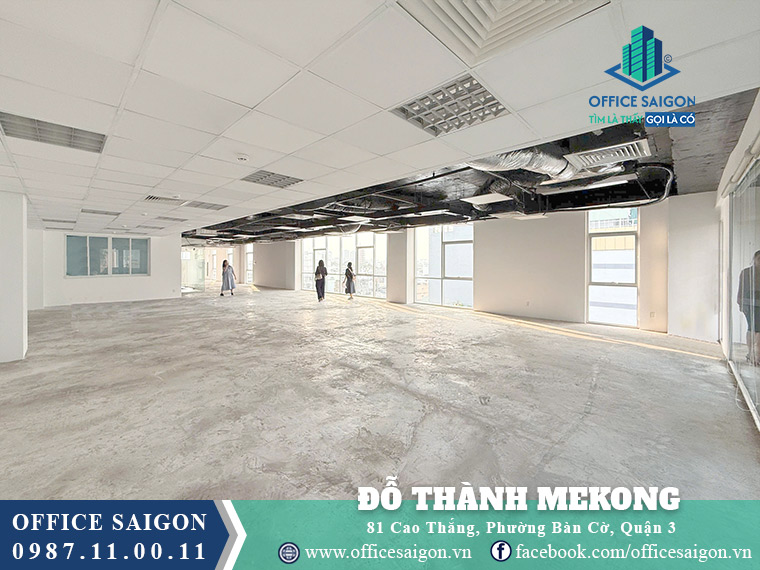 Diện tích cho thuê 225m2 Đô Thành Mekong Cao Thắng