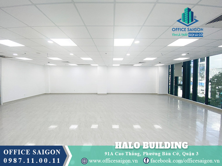 Diện tích cho thuê 100m2 tầng 7 Halo Building Cao Thắng