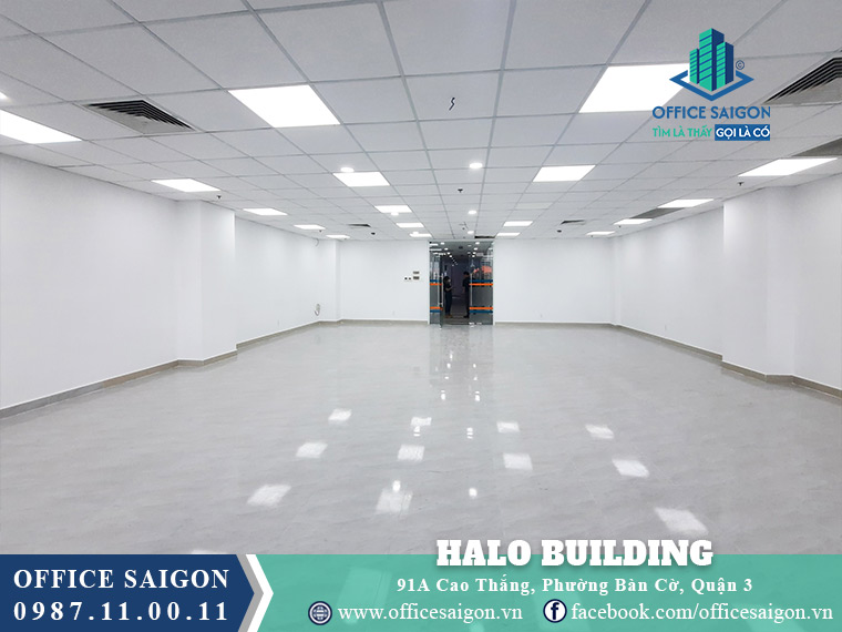 Diện tích cho thuê 100m2 tầng 7 Halo Building Cao Thắng