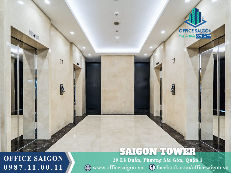 Thang máy tòa nhà Saigon tower đường Lê Duẩn Quận 1