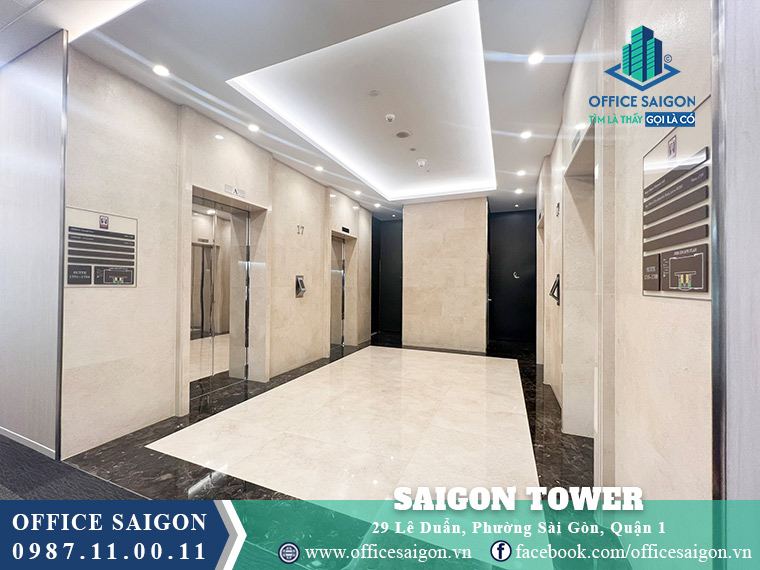 Sảnh thang máy Saigon Tower Phường Sài Gòn