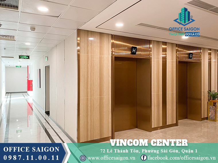 Hành lang thang máy Vincom Center Lê Thánh Tôn
