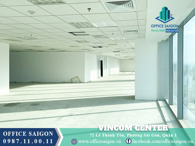 Diện tích đang cho thuê 173m2 Vincom Center Lê Thánh Tôn