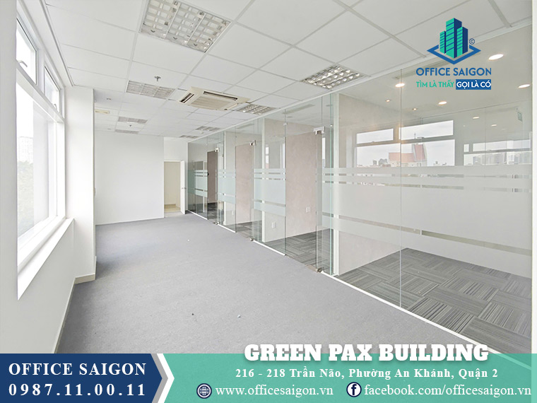 Diện tích cho thuê 220m2 Lầu 4 Green Pax Building