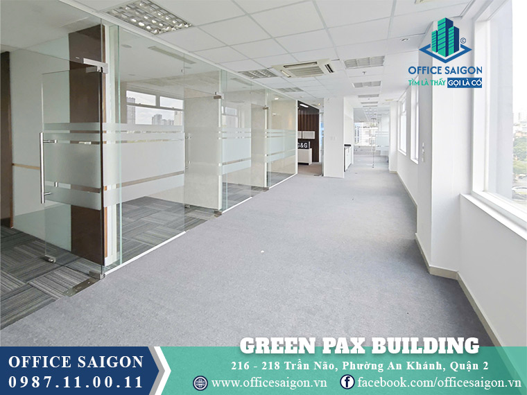 Diện tích cho thuê 220m2 Lầu 4 Green Pax Building