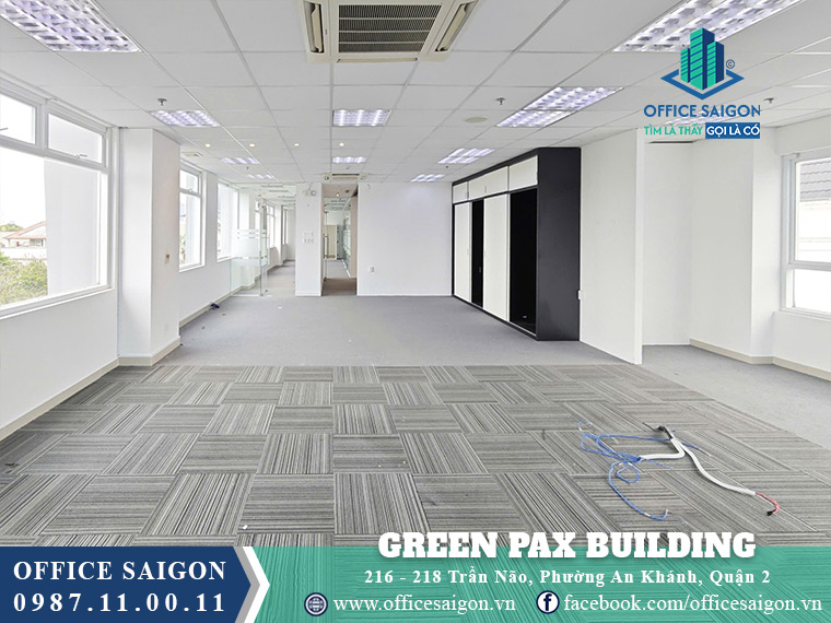 Diện tích cho thuê 220m2 Lầu 4 Green Pax Building