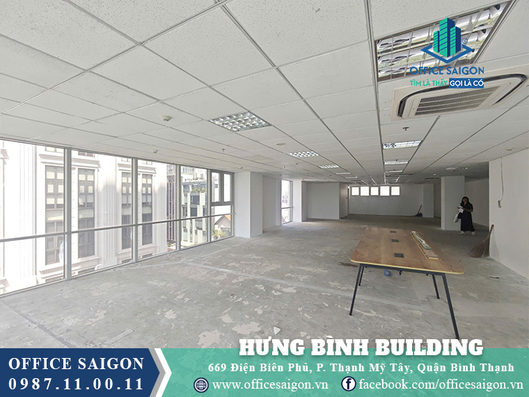 Diện tích cho thuê Hưng Bình Tower Điện Biên Phủ