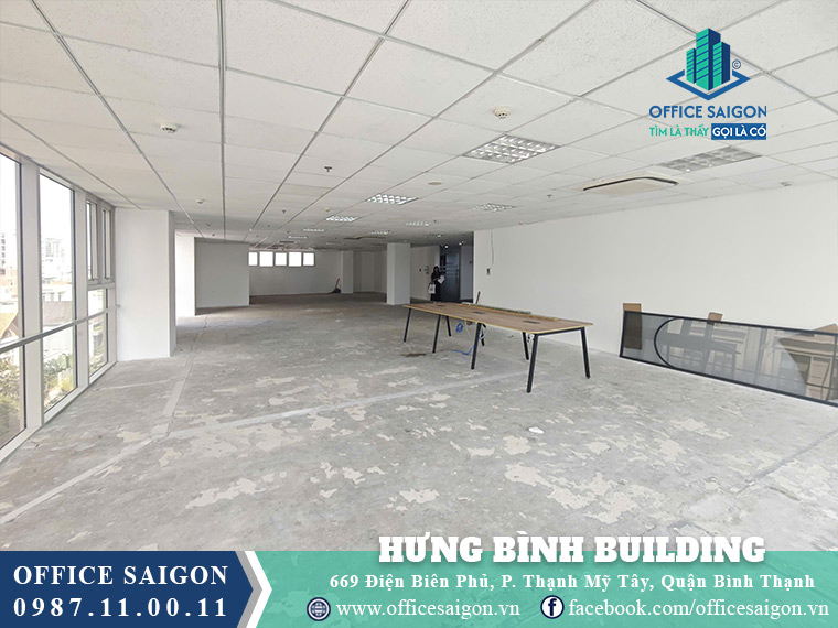 Diện tích cho thuê Hưng Bình Tower Điện Biên Phủ