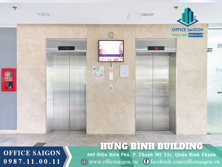 Thang máy Hưng Bình Tower Điện Biên Phủ