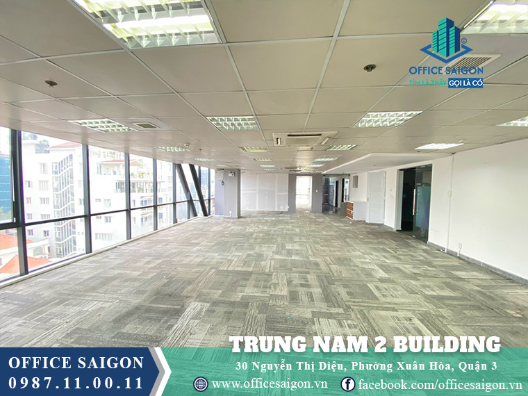 Sàn cho thuê 250m2 Trung Nam 2 Building đường Nguyễn Thị Diệu