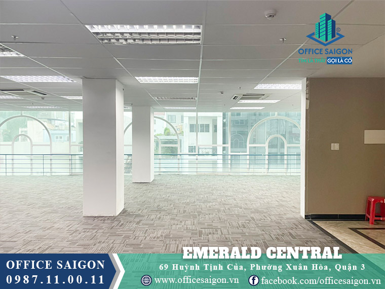 Diện tích cho thuê Emerald Central 3 Tower Huỳnh Tịnh Của