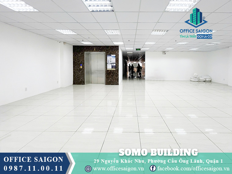 Cho thuê sàn 300m2 Somo Building Nguyễn Khắc Nhu