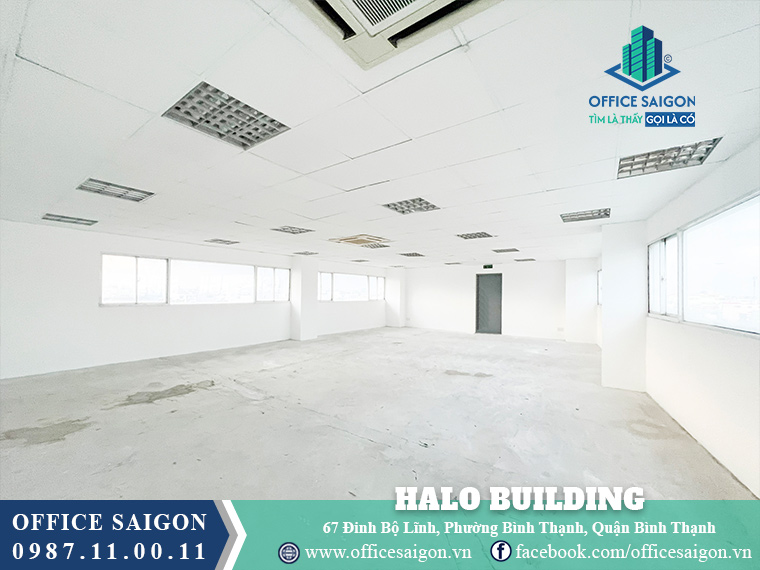 Diện tích cho thuê Halo Building Đinh Bộ Lĩnh