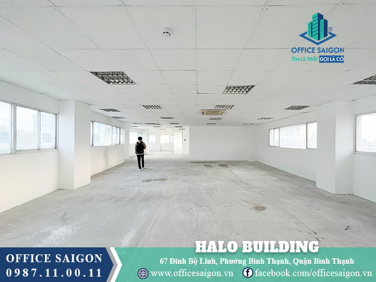 Diện tích cho thuê Halo Building Đinh Bộ Lĩnh