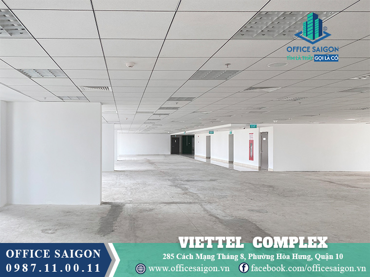 Diện tích cho thuê 931m2 tầng 8