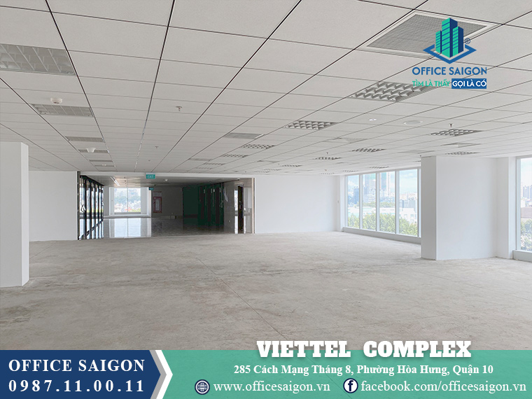 Diện tích cho thuê 931m2 tầng 8
