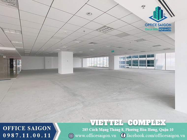 Diện tích sàn đang cho thuê 327m2 lầu 10