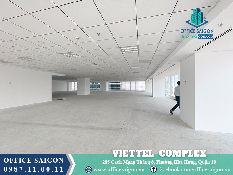 Diện tích sàn đang cho thuê 327m2 lầu 10