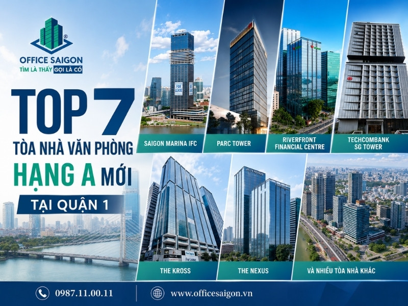Tòa nhà văn phòng hạng A mới tại Quận 1