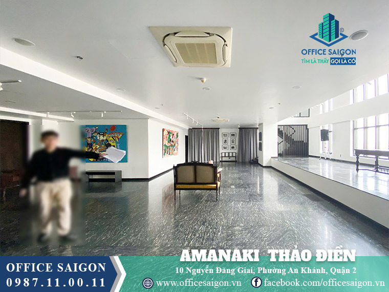 Diện tích cho thuê 400m2 tầng 7