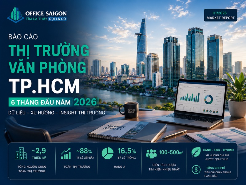 Trường văn phòng TP.HCM 6 tháng đầu năm 2026 (H1/2026)