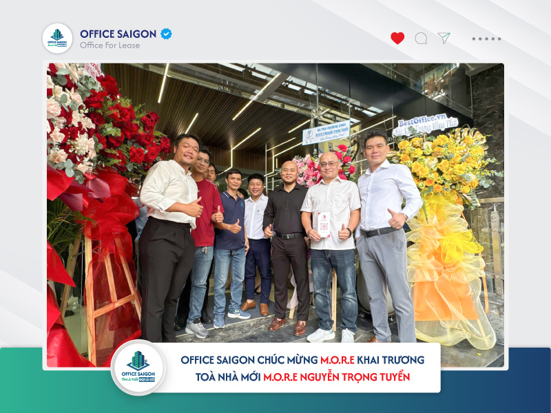 Office Saigon chúc mừng M.O.R.E ra mắt dự án tại Phú Nhuận (trong tháng 7/2026)