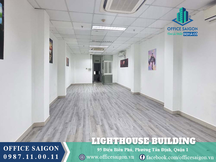 Diện tích sàn cho thuê 60m2 lầu 3