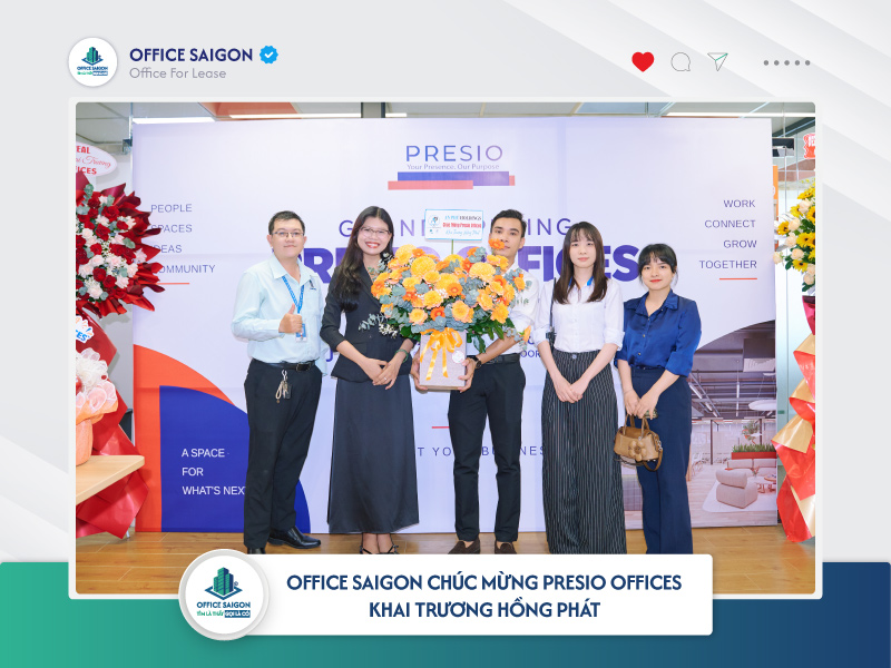 Office Saigon tham dự lễ khai trương Presio Offices tại Robot Tower