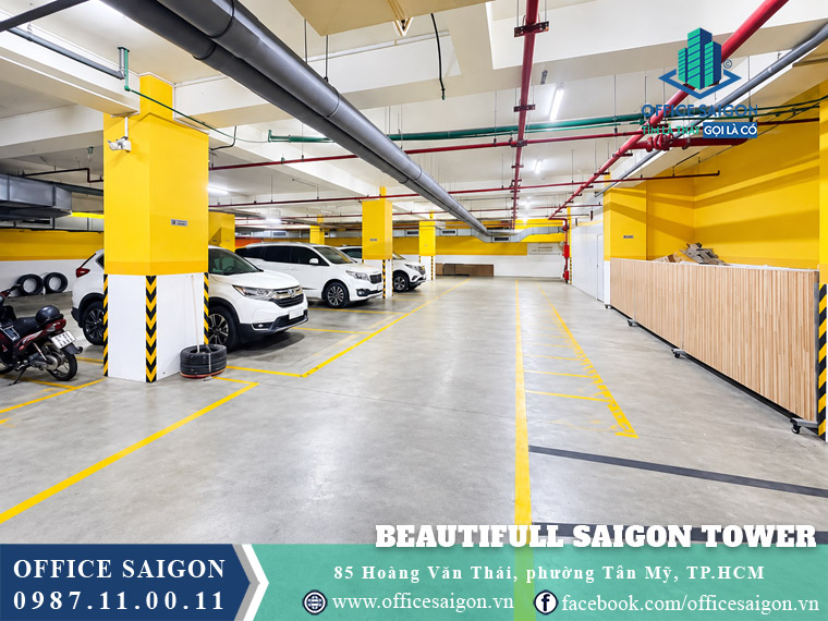 View tầng hầm đậu xe otô