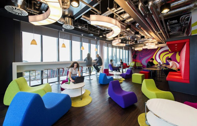 Văn phòng mở sáng tạo như không gian quán coffee tại Google