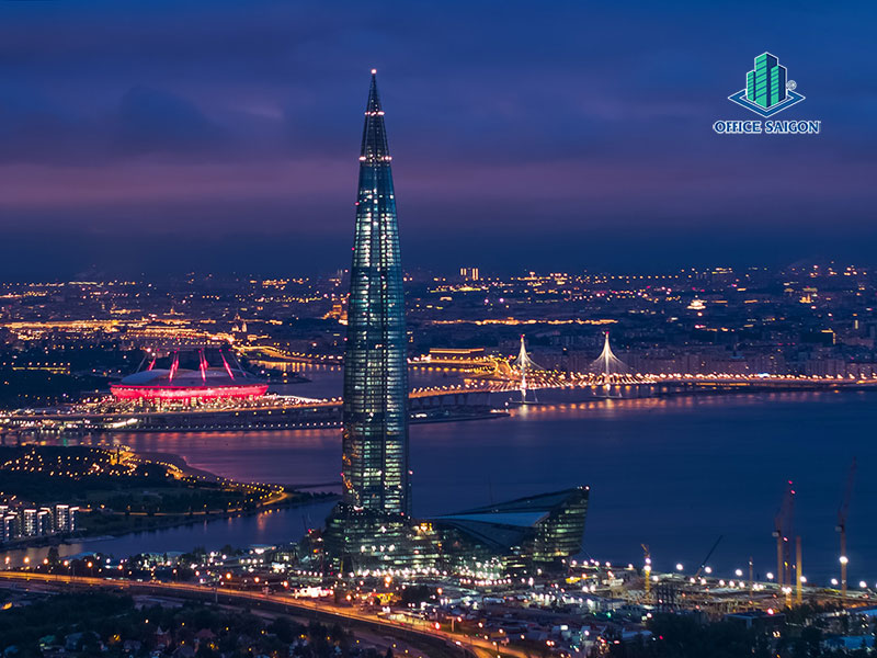 Lakhta Centeron Top 30 tòa nhà cao nhất thế giới