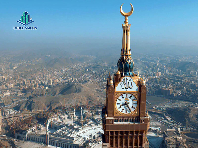 Makkah Clock Royal Tower Top 30 tòa nhà cao nhất thế giới