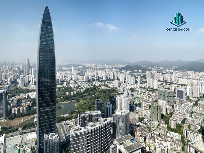 Tòa nhà KK100 trong top 30 tòa nhà cao nhất thế giới