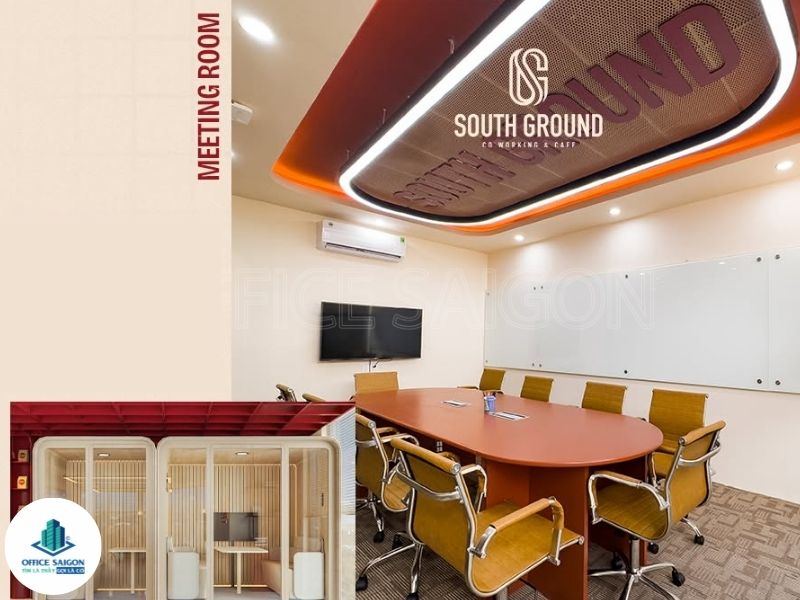  SOUTH GROUND – Coworking Cafe có phòng họp