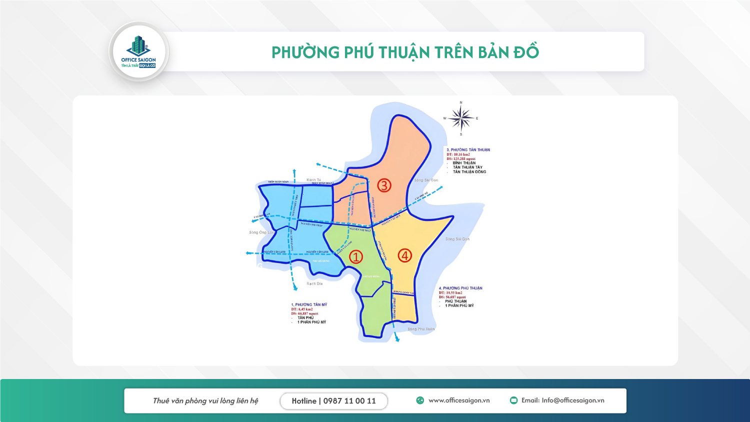 Vị trí văn phòng tại Phường Phú Thuận