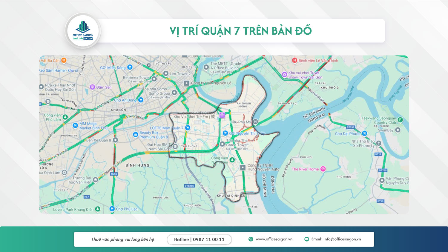 Vị trí trung tâm của quận 7
