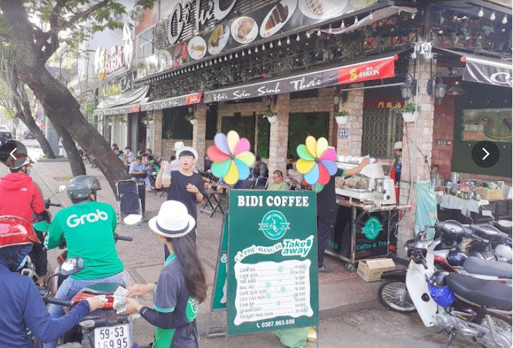 Cafe Bidi view kênh nhiêu lộc