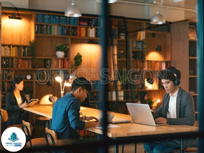 Coworking space coffee - mô hình cà phê văn phòng