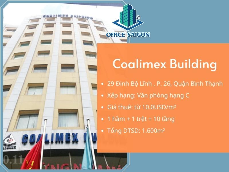 Văn phòng cho thuê tại tòa nhà Coalimex Building