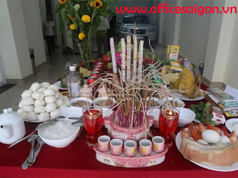 Mâm cúng khai trương văn phòng 2019