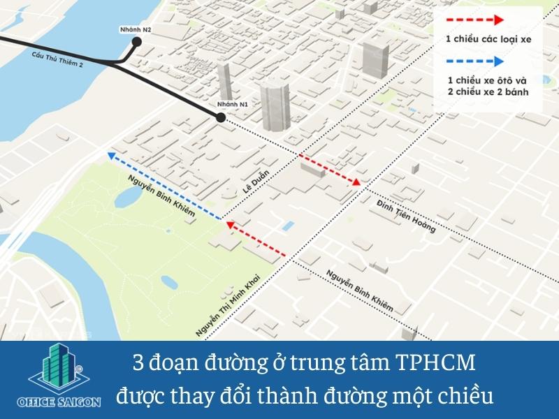 3 đoạn đường chuyển thành đường một chiều