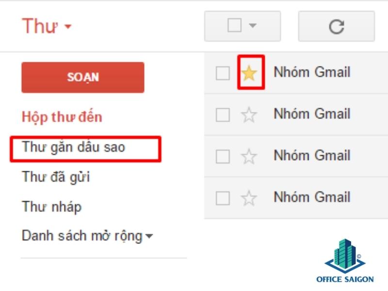 Gắn sao giúp bạn tìm kiếm những email quan trọng nhanh hơn