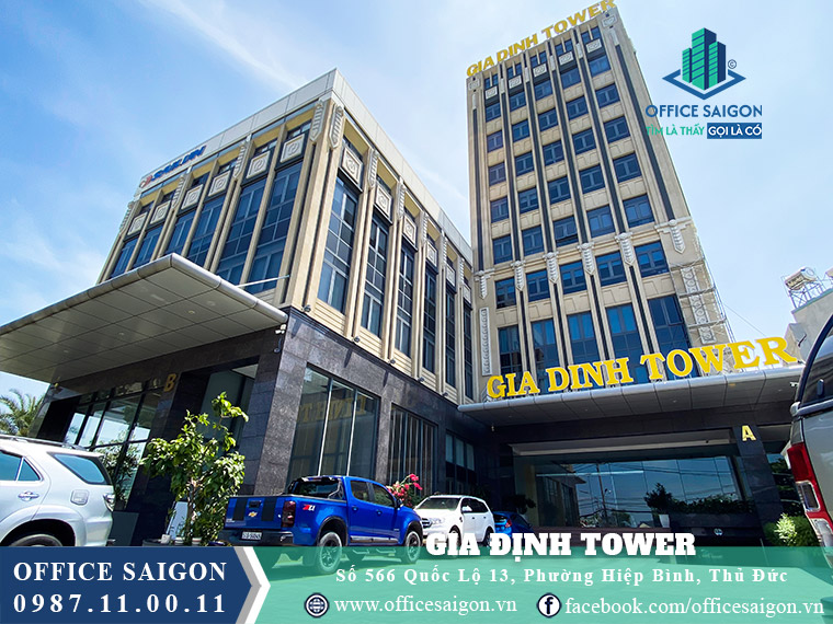 Hình ảnh bao quát tòa nhà văn phòng Gia Định Tower Quận Thủ Đức