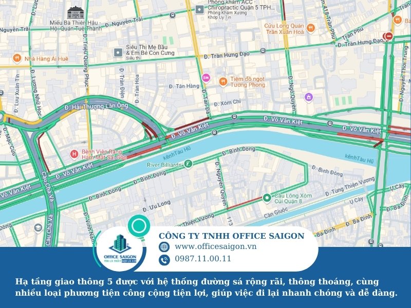 Hạ tầng giao thong quận 5