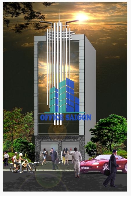 Nhìn toàn cảnh tòa nhà abtel tower bên ngoài
